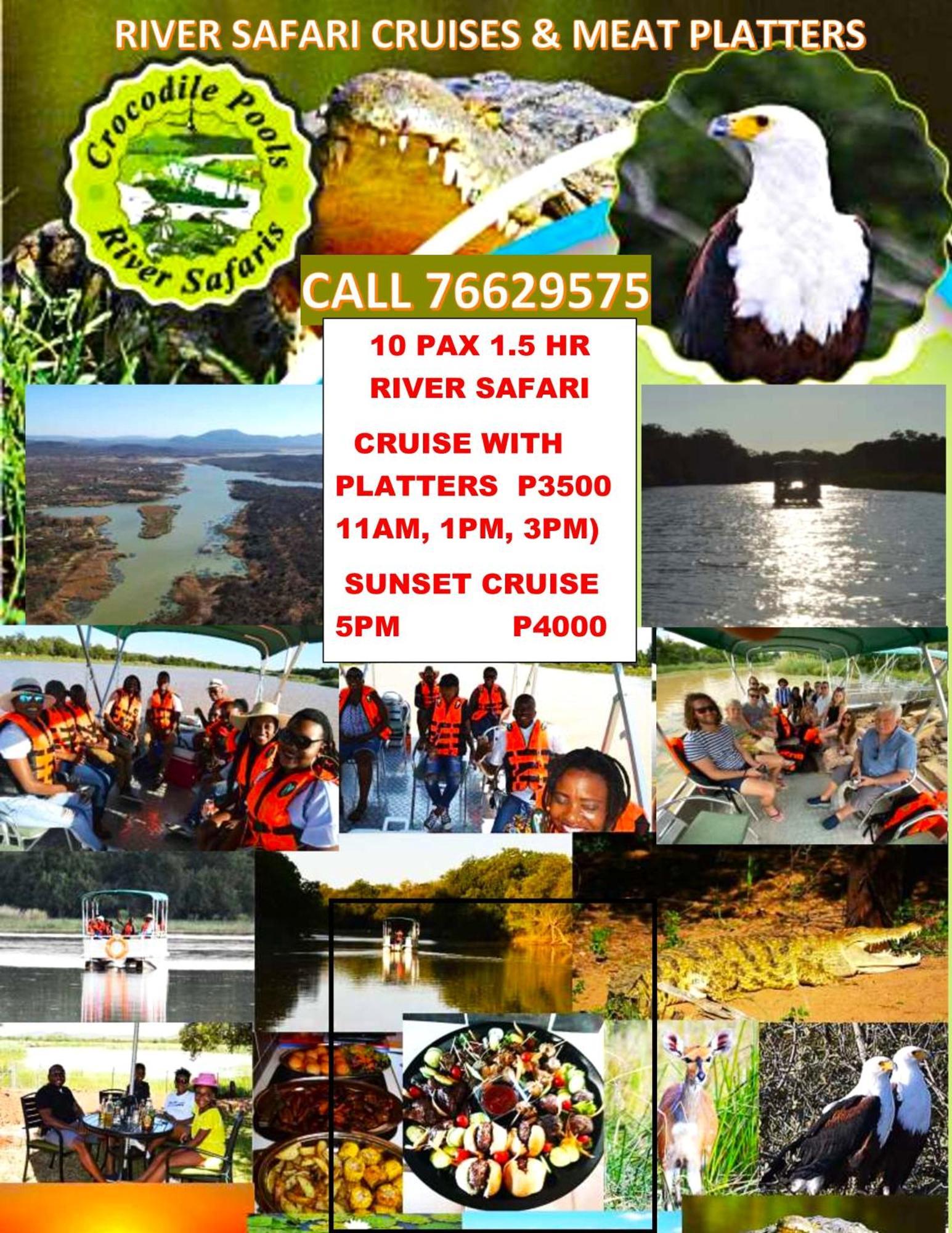 Crocodile Pools River Safaris 哈博罗内 外观 照片